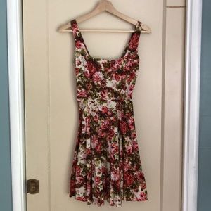ModCloth Ixia floral sleeveless dress